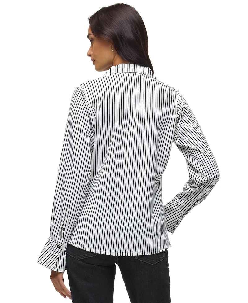 Hudson Jeans Women's Long-Sleeve Camp Shirt
