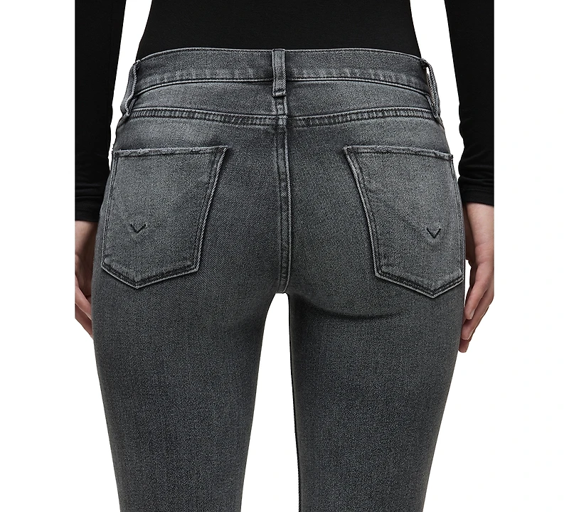Hudson Jeans Women's Nico Mid-Rise Straight-Leg Cropped Denim