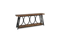 Slickblue 70.9" Industrial Console Table with 2-Tier Shelves