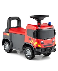 Slickblue Kids Ride-On Truck Toy with Steering Wheel, Lights and Music