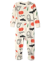 Carters Baby Boys' and Girls' Halloween Snug Fit Footed Long-Sleeve Pajama