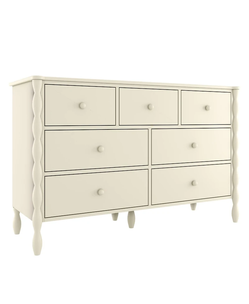 Plank+Beam Jenny Lind 3 over 4 Drawer Dresser