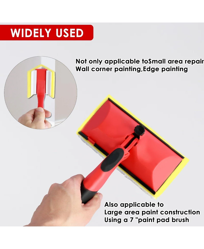 Xdovet Pad Applicator Edge Trimmer Corner Brush Tool Set Extension Pole Tray