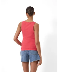 Hush Women's Scoop Neck Ribbed Vest