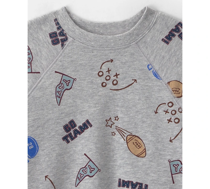 Carter's Toddler Boys' 2T-5T Game Day Round Neck Sweatshirt
