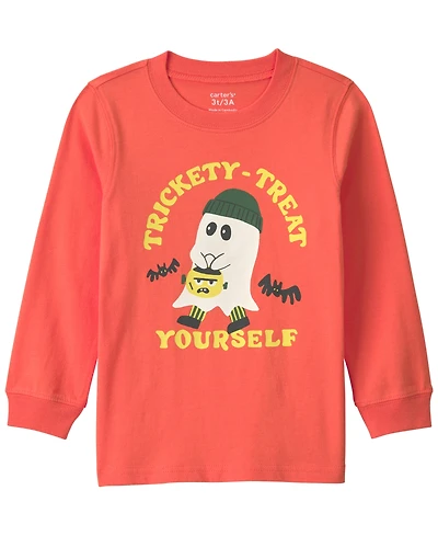 Carter's Toddler Boys' 2T-5T Trickety Treat Yourself Halloween Graphic T-Shirt