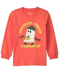 Carter's Toddler Boys' 2T-5T Trickety Treat Yourself Halloween Graphic T-Shirt