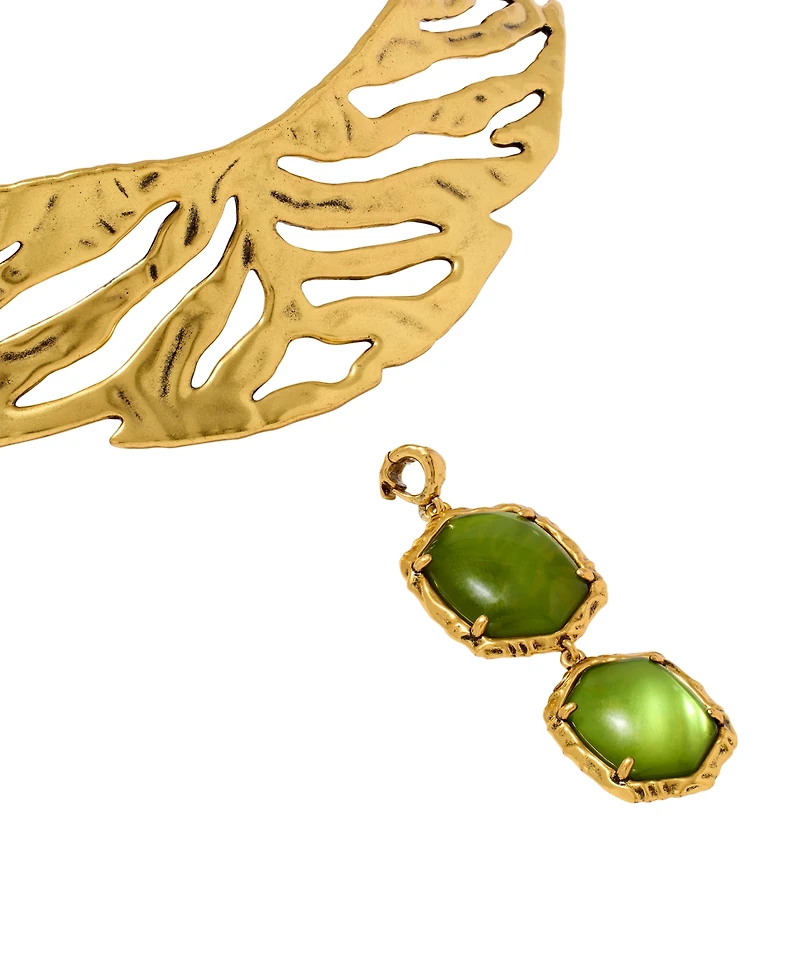 Kendra Scott Imitation Pearl Tiger Striped Daphne Statement Necklace