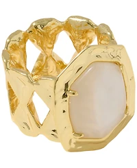 Kendra Scott Imitation Pearl Tiger Striped Daphne Cocktail Ring