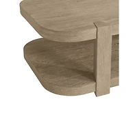Bernhardt Tribeca 64" Wood Modern Coffee Table