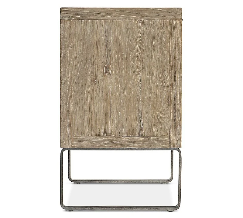 Bernhardt Tribeca 34" Wood Steel Base Nightstand
