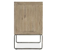 Bernhardt Tribeca 34" Wood Steel Base Nightstand