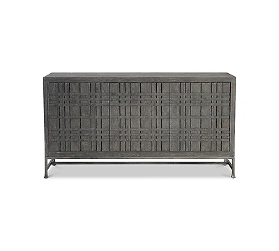 Bernhardt Tribeca 64.5" Wood & Steel Geometric Buffet