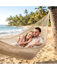 Piscifun Double Outdoor Hammock 2 Person Thick Polyester Rope Portable Heavy Duty 450lbs Capacity