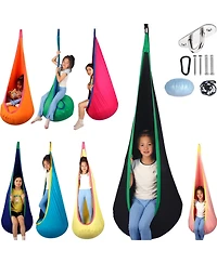 Piscifun Sensory Pod Hammock Swing For Indoor Outdoor Use With Inflatable Cushion And Hardware Kit Special Needs