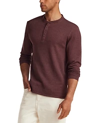 Weatherproof Vintage Men's Variegated Microstripe Waffle Henley T-Shirt