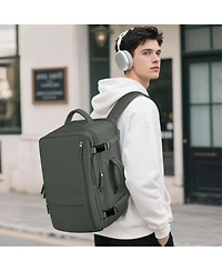 Piscifun 16 Inch Laptop Carry On Travel Backpack Waterproof Daypack With Usb Charging Port