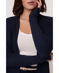 Celtic & Co. Women's Longline Ribbed Cardigan
