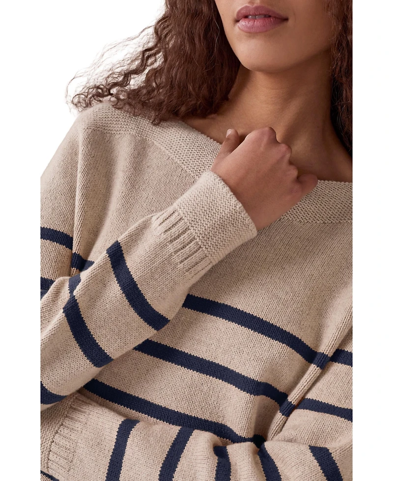 Celtic & Co. Women's Button Detail Gansey Sweater