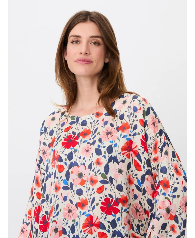 Masai Copenhagen Women's Floral 3/4-Sleeve Relaxed Tunic Blouse