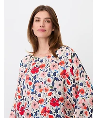 Masai Copenhagen Women's Floral 3/4-Sleeve Relaxed Tunic Blouse