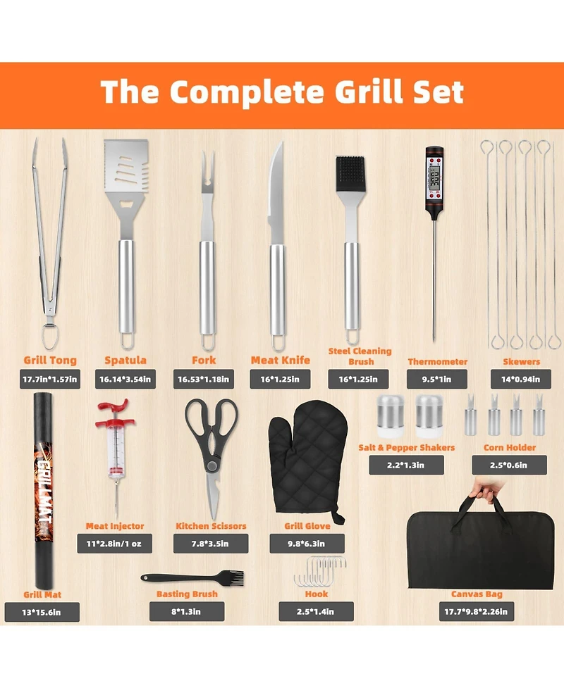 Xdovet Stainless Steel Bbq Grill Accessories Set