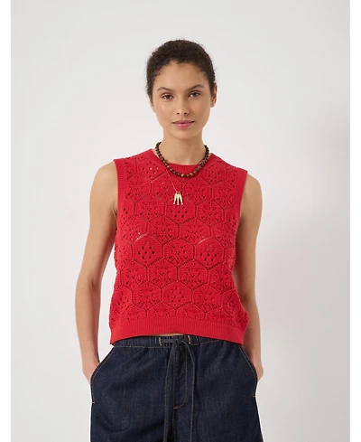 Hush Women's Geometric Crochet Vest