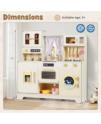 Hongge Clicking Knobs 14-Piece Play Kitchen, Ages 3+