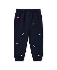 Florence Eiseman Baby Boy 12M - 24M French Terry Jogger With Cars and Tools