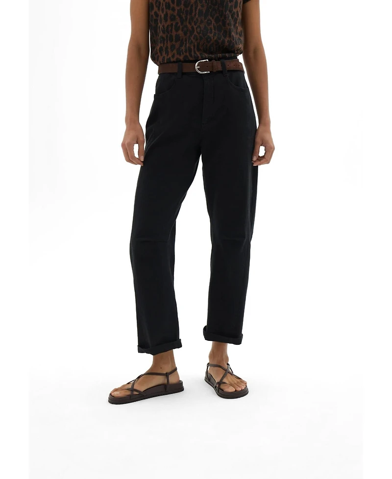 Hush Women's Cordi Barrel-Leg Twill Pants