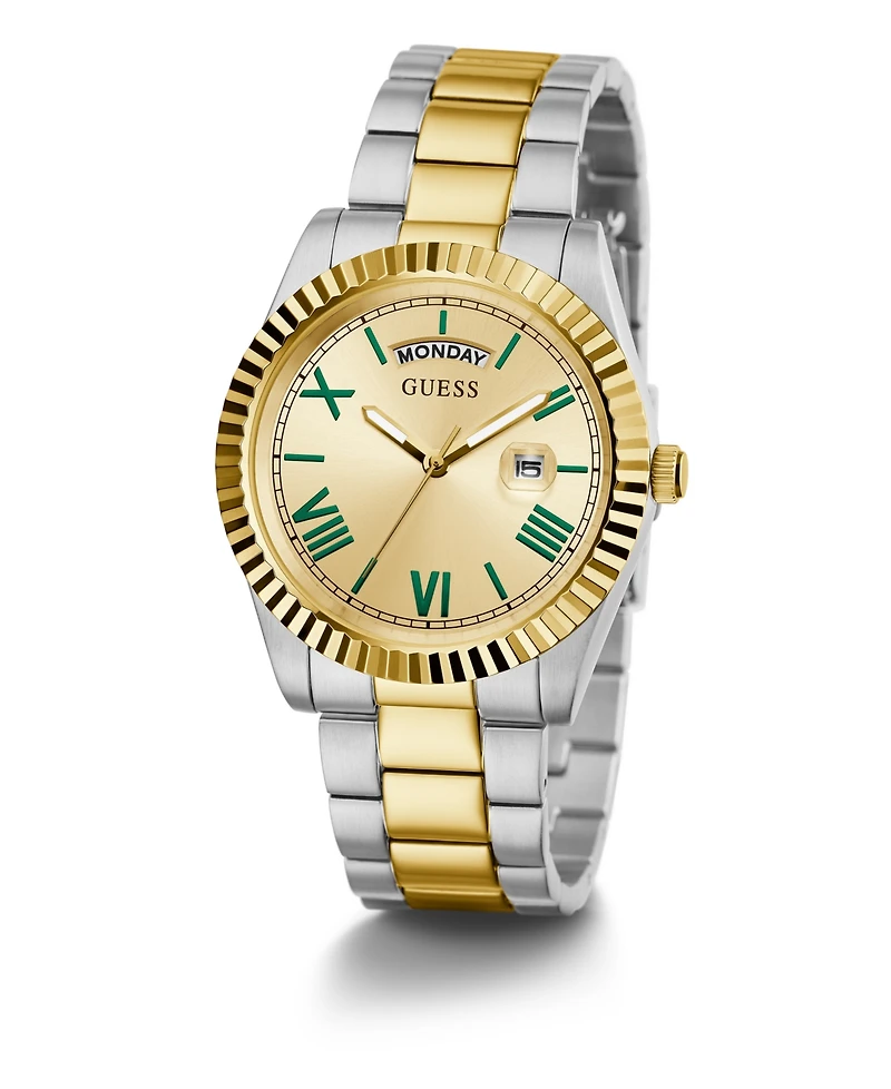 Guess Men's Quartz Two-Tone Stainless Steel Watch 42mm