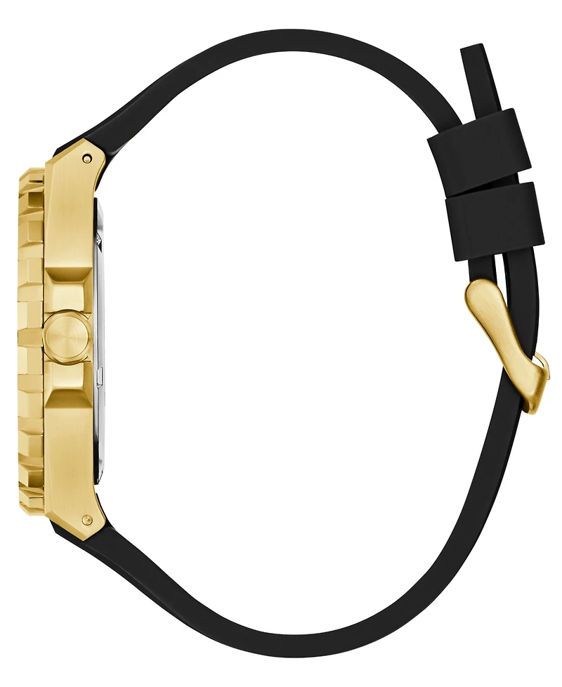 Guess Men's Quartz Silicone Watch 44mm