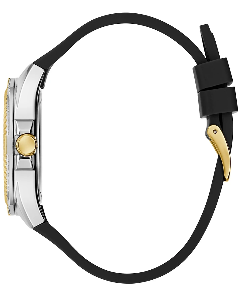 Guess Women's Quartz Black Silicone Watch 39mm