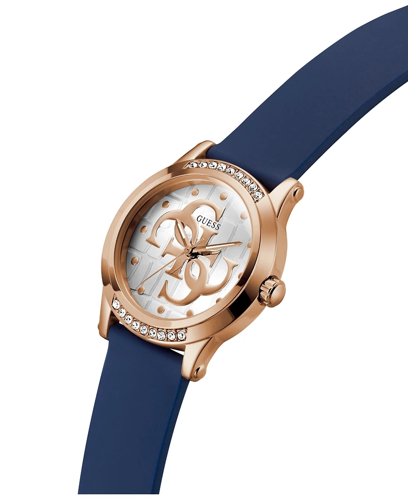 Guess Women's Quartz Blue Silicone Watch 36mm