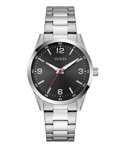 Guess Men's Quartz Silver-Tone Stainless Steel Watch 40mm