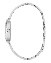 Guess Women's Quartz Silver-Tone Stainless Steel Watch 30mm