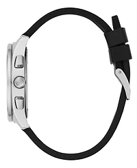 Guess Men's Quartz Black Silicone Watch 40mm