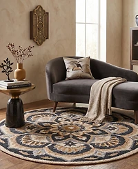 Lr Home Radiance Rdc-062 4' x 4' Round Area Rug