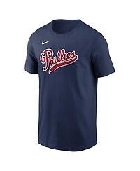 Nike Men's Trea Turner Navy Philadelphia Phillies 2026 Field of Dreams Name Number T-Shirt