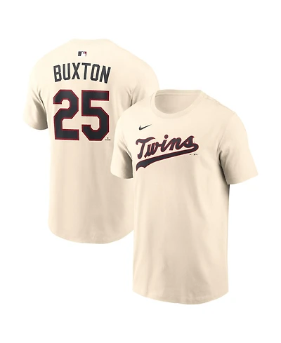 Nike Men's Byron Buxton Cream Minnesota Twins 2026 Field of Dreams Name Number T-Shirt