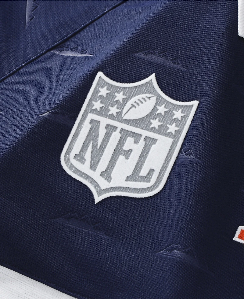 Fanatics Men's Navy Denver Broncos Football x Football Collared Fan Top