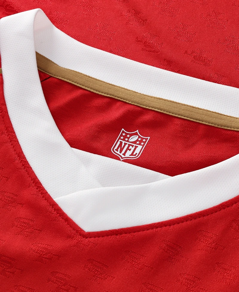 Fanatics Men's Scarlet San Francisco 49ers Football x Football V-Neck Fan Top
