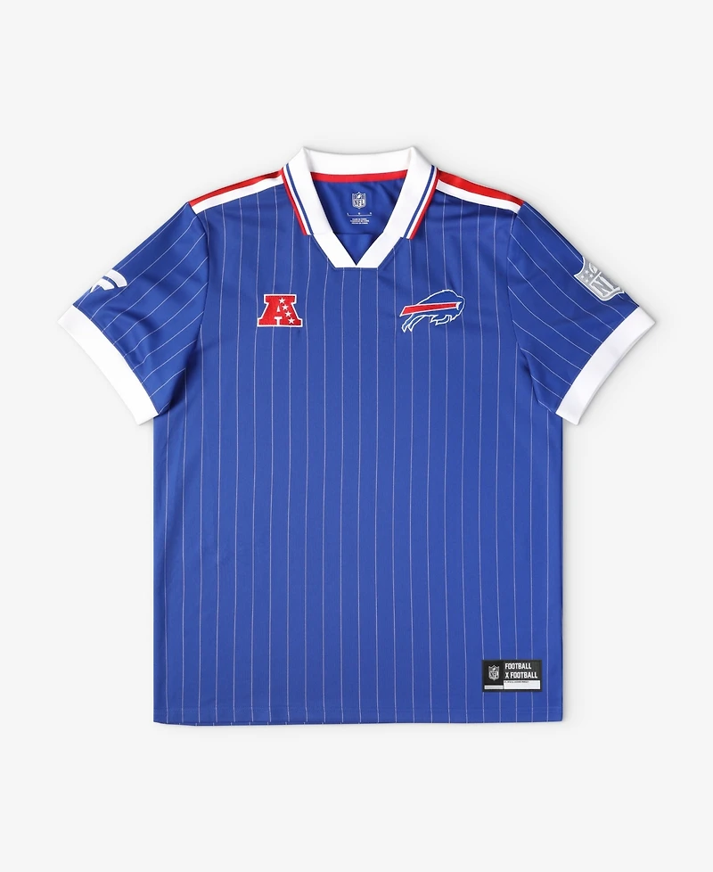 Fanatics Big Boys and Girls Royal Buffalo Bills Football x Collared Fan Top