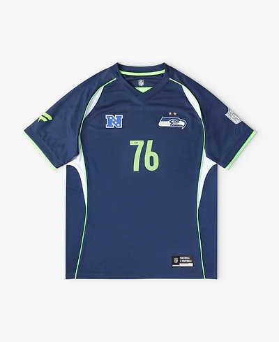 Fanatics Big Boys and Girls College Navy Seattle Seahawks Football x V-Neck Fan Top