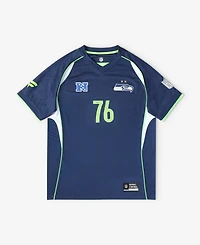 Fanatics Big Boys and Girls College Navy Seattle Seahawks Football x V-Neck Fan Top