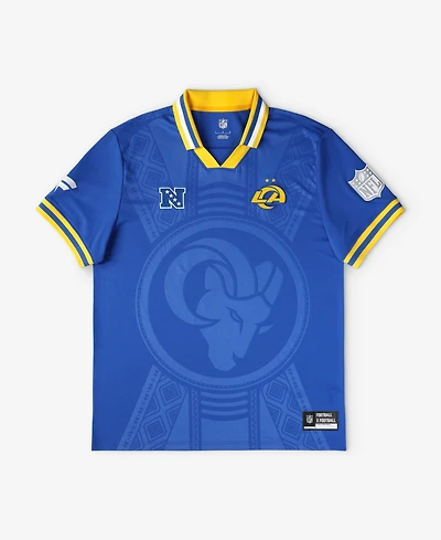 Fanatics Big Boys and Girls Royal Los Angeles Rams Football x Collared Fan Top