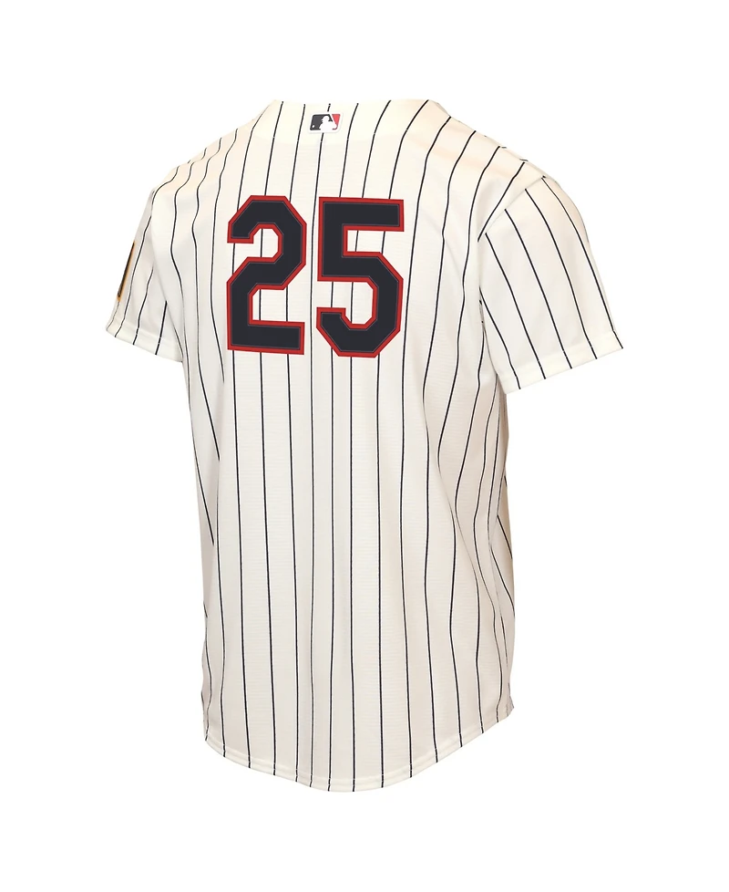 Nike Big Boys and Girls Byron Buxton Cream Minnesota Twins 2026 Field of Dreams Replica Jersey