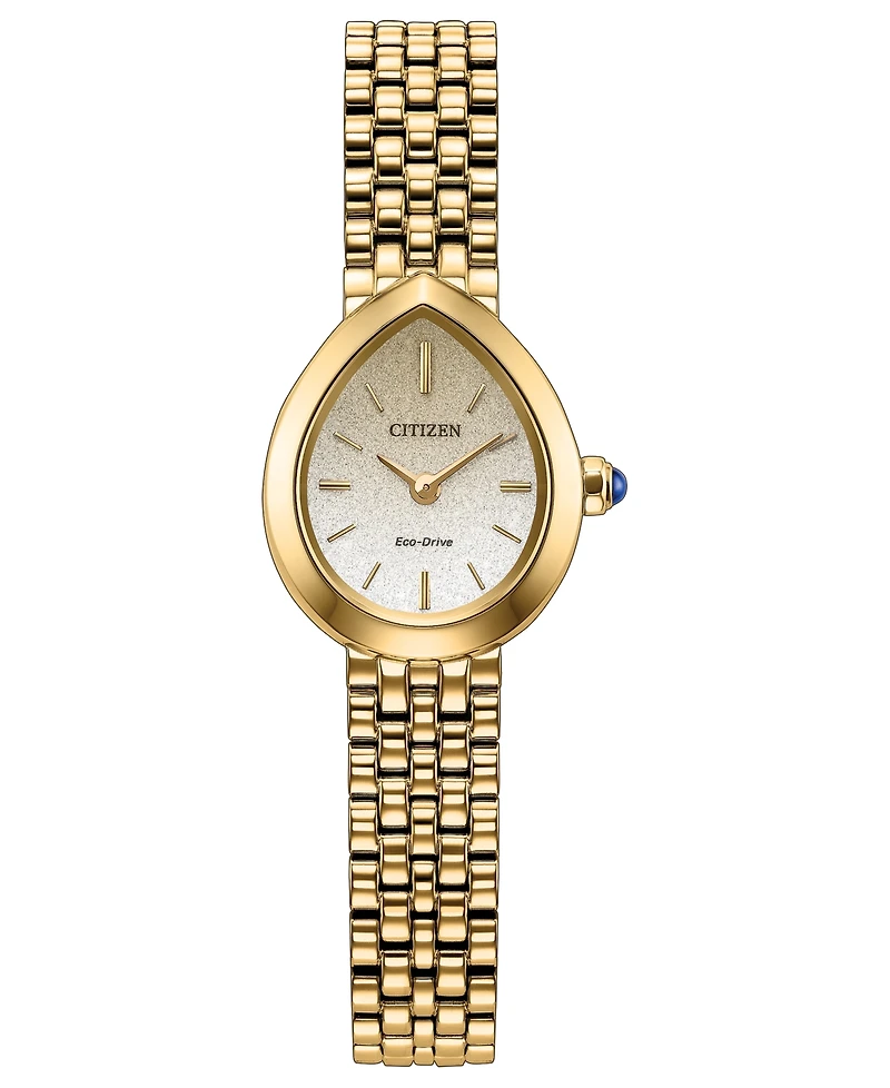 Citizen Women's Mini Rainell Gold-Tone Stainless Steel Bracelet Watch 20mm