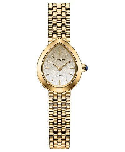 Citizen Women's Mini Rainell Gold-Tone Stainless Steel Bracelet Watch 20mm