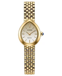 Citizen Women's Mini Rainell Gold-Tone Stainless Steel Bracelet Watch 20mm